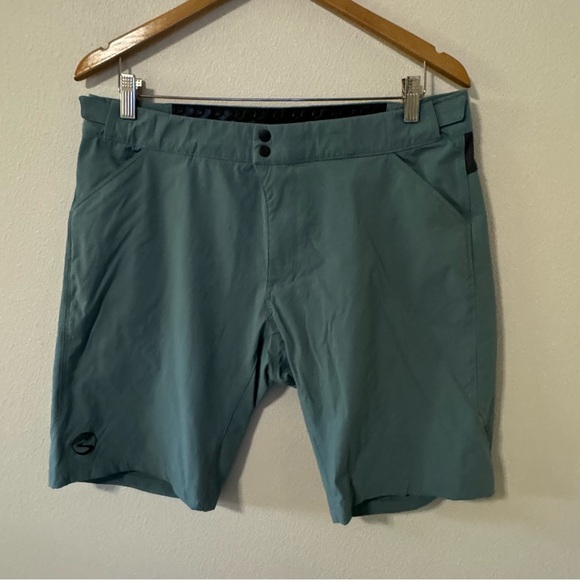 Showers Pass Cross Country Short Smoke Blue Velcro Waist Cycling Biker-12 - Picture 2 of 8